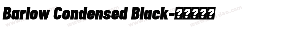 Barlow Condensed Black字体转换